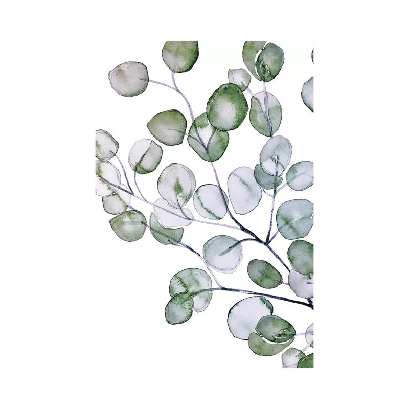 «Eucalyptus Watercolor» par Monika Strigel, impression sur toile tendue, H 26 po x l 18 po x 1,5 po