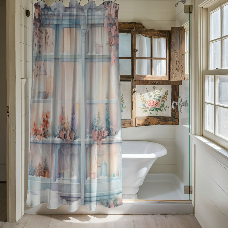 Rideau de douche d'extérieur Cheer, H 74 po x l 71 po