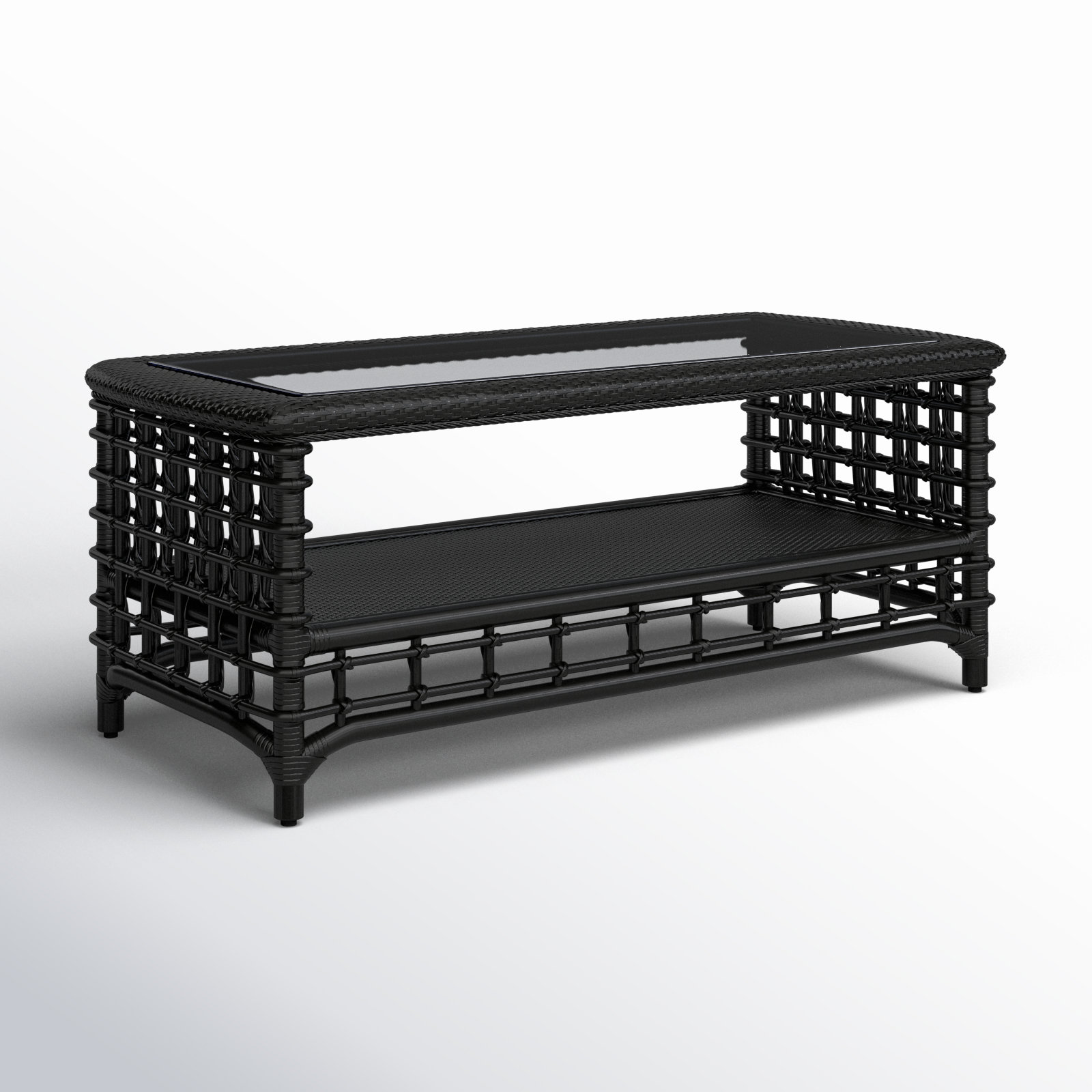 Luca Single Coffee Table, Antique Black