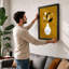 Vessel with Botanical Forms Mid-Century - Framed Print-2009293185-2009293187