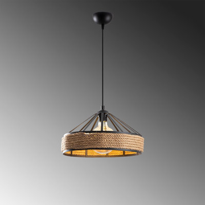 Luminaire suspendu tambour 1 lumière Noe