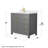 Beckett 36" Freestanding Single Bathroom Vanity with Cultured Marble Top-61870889-61870895-61870893
