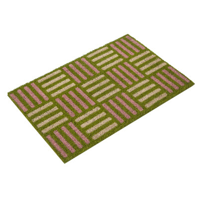 Drumahiskey Non-Slip Striped Doormat