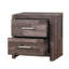 Table de chevet finition cerisier foncé