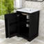 Meuble-lavabo compact avec portes et tablettes à fermeture en douceur-1377170217