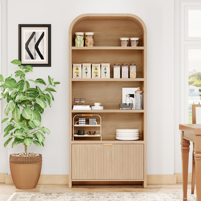 Vitrine de rangement 70 po, Naturel