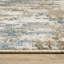 Tapis beige / bleu sarcelle à éléments abstraits Ehlena-392167614