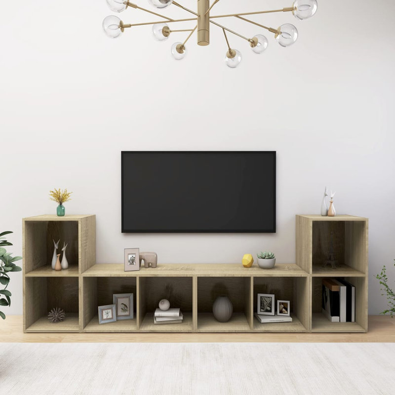 Drason TV Stand for TVs up to 88", Sonoma Oak