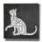 'Cat' by Erin Clark Canvas Wall Art-1920782806