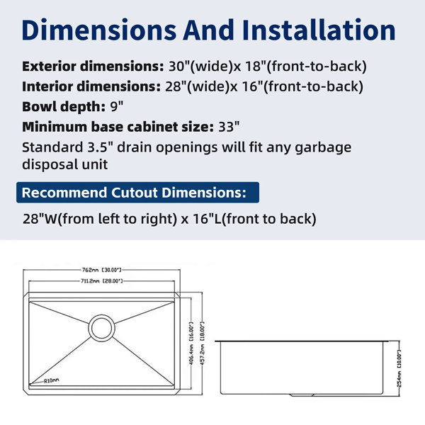 Dimensions du produit