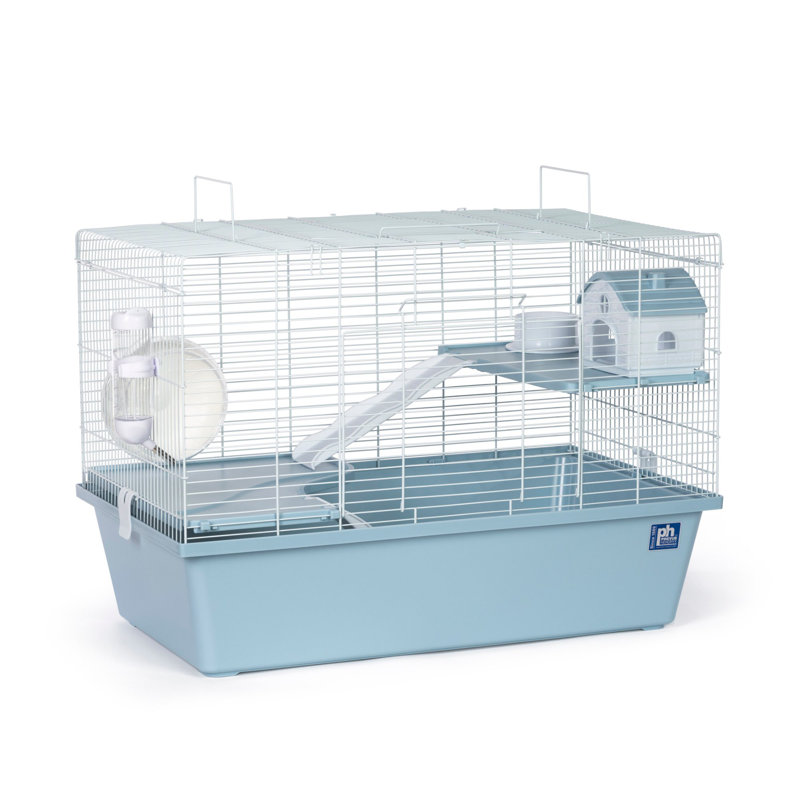 Cage avec rampe Claybourne, Bleu ciel