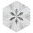Merola Tile Classico Bardiglio Hex 7" x 8" Porcelain Patterned Wall & Floor Tile-64758329