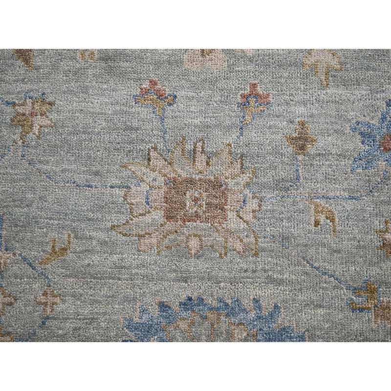 Verbia One-of-a-Kind Rectangle 12'0" X 17'9" New Age Area Rug in Grey
