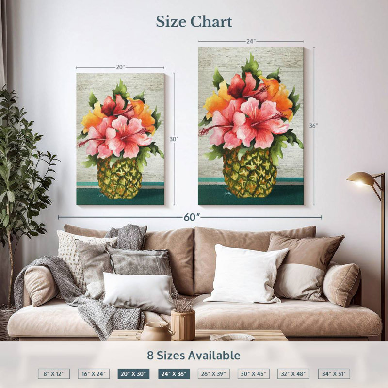 Bouquet Harnek Tropical, H 36 po x l 24 po