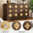 47.2" Wide 6 Drawer Wood Dresser with Crystal Knobs, Wide Bedroom Storage Chest TV Stand Organizer-1272598293