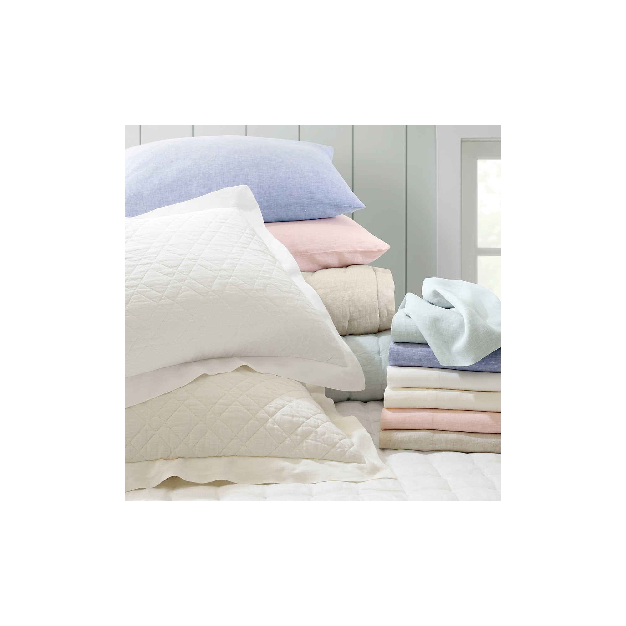 Lush Linen Duvet Cover, Twin/Twin XL Duvet Cover, Sky