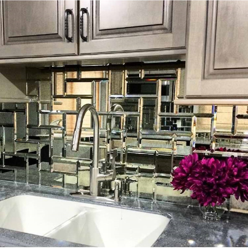 Paris Gray Beveled 3X6 Mirror Tile