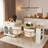 Expandable Kitchen Island With Dining Table, Power Outlet, 2 Drawers, Open Shelves And Movable Wheels-42574698