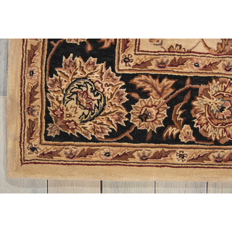 Tapis beige en laine touffeté à la main Deguzman 2000, Tapis de couloir 2 pi 6 po x 12 pi