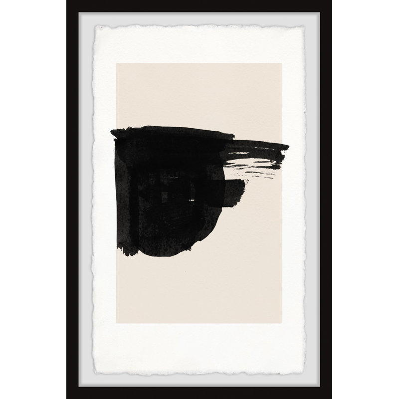 Reproduction encadrée «Coups imparfaits», H 12 po x l 8 po x P 1,5 po