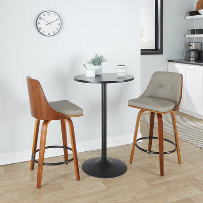 Tabouret de bar 26 po Mid-Century