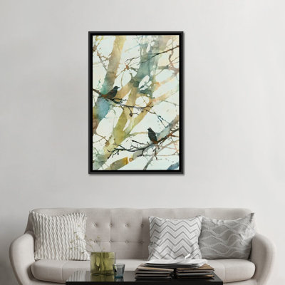 « botanique oiseaux ii », impression sur toile