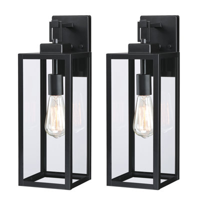 Swarna Outdoor Wall Light with Matte Black Finish