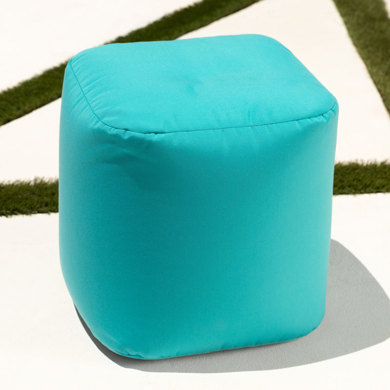 Repose-pieds pour terrasse Damato Luckie, Sunbrella® bleu Cancun