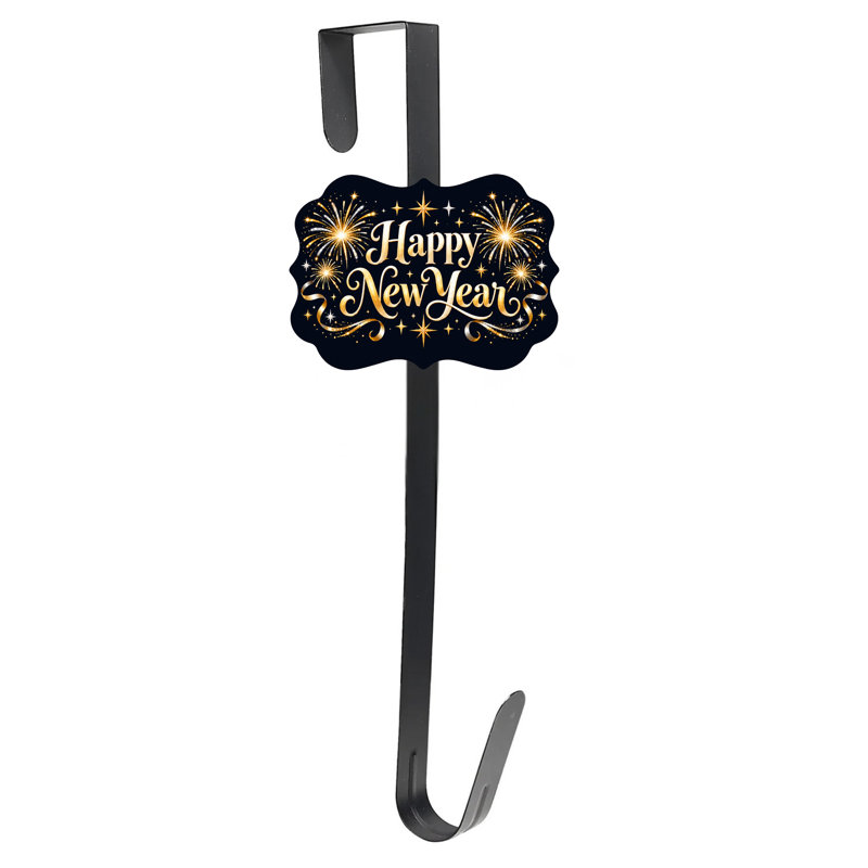 Porte-couronne avec panneau magnétique interchangeable - Bonne année