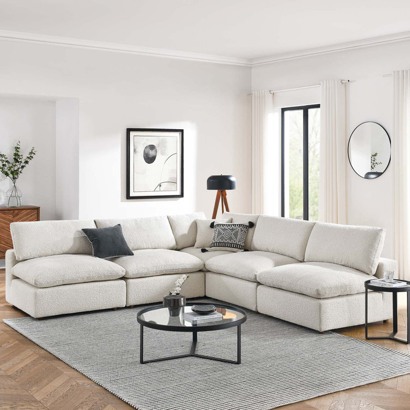 Canapé modulaire 5 pièces Commix, Ivoire