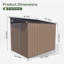 5.5 ft. W x 7.5 ft. D Metal Lean To Storage Shed with Lockable Door & Ventilation