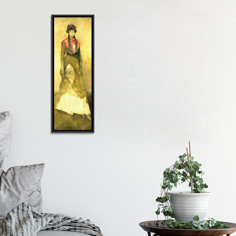 Print, 91.44 cm H x 30.48cm W x 4.445cm D, Black