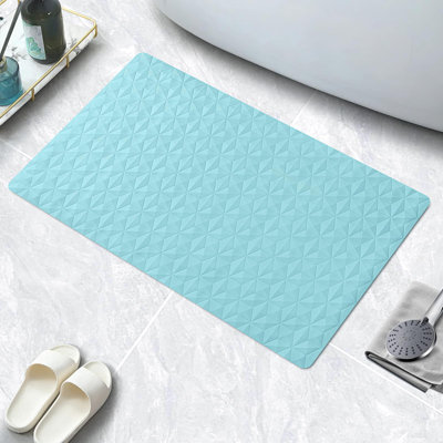 Bathtub Mat Non Slip - Natural Rubber Bath Tub Shower Safety Mat - 16 X 28 Inch Shower Mats