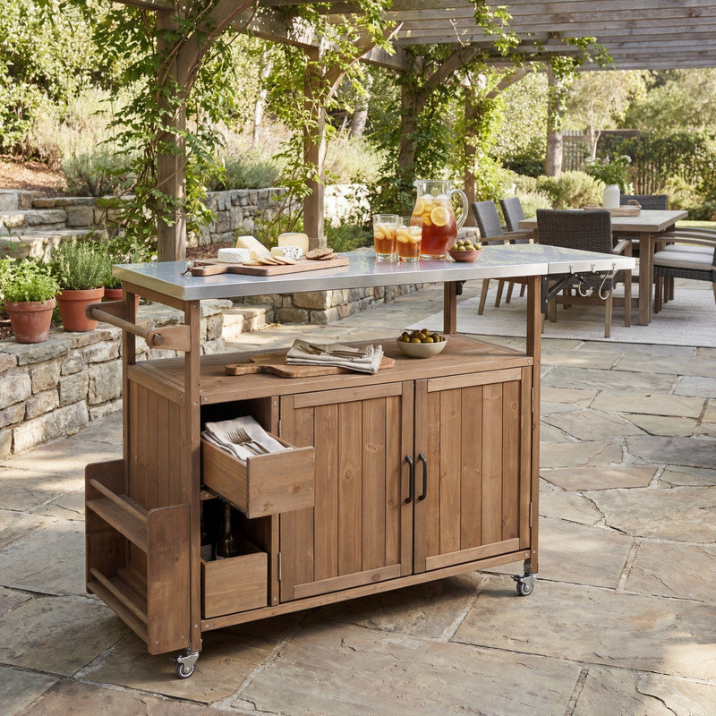 Chariot de cuisine pour l'extérieur Farmhouse