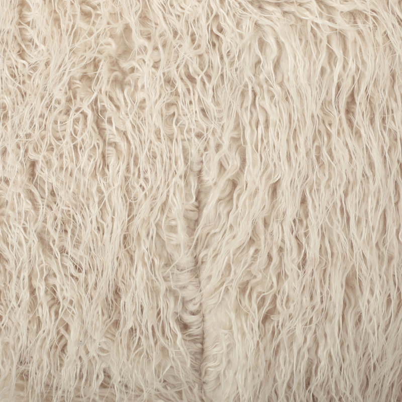 Similifourrure, Fausse fourrure taupe, H 42 po x l 54 po x P 54 po