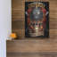 Trinx «Fire Fighter Skull» par Flyland Designs, art mural en métal-2081975156
