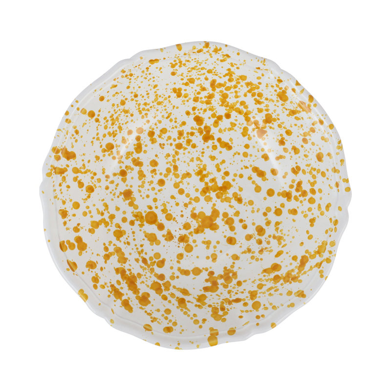 Bol de service AmalFitana Splatter, Jaune