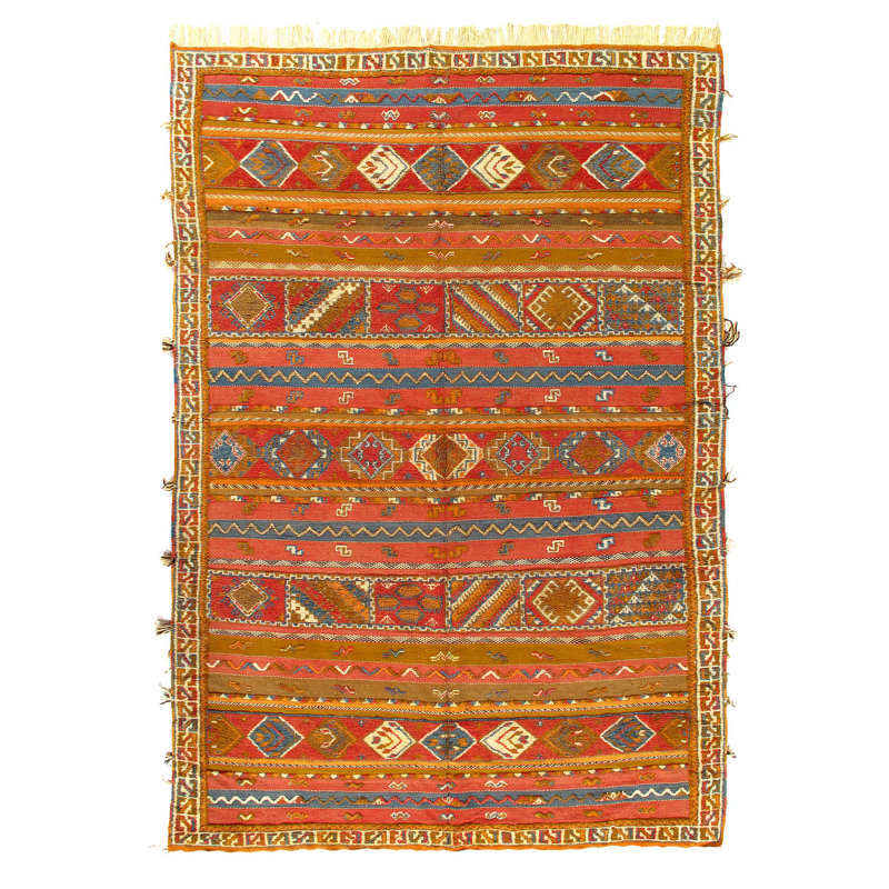 Moroccan One-of-a-Kind 8'1" X 12' Hand Knotted Area Rug