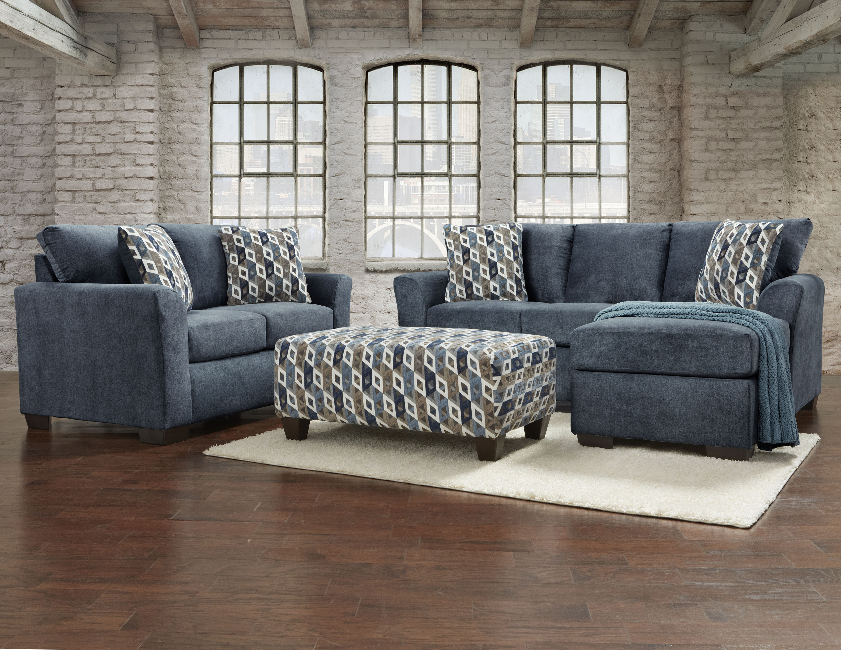 Adrie 3 Piece Living Room Set 