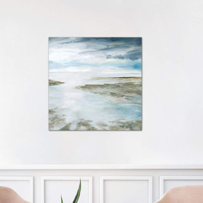 Shimmering Tides 1 Piece Wrapped Canvas Painting