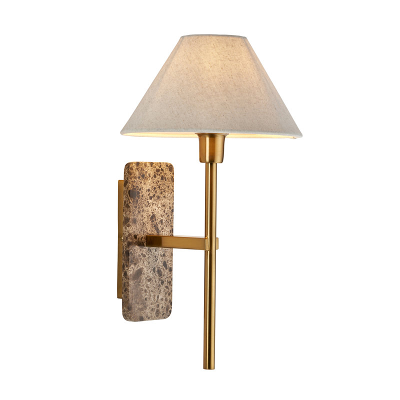Steel Armed Sconce, Sandstone