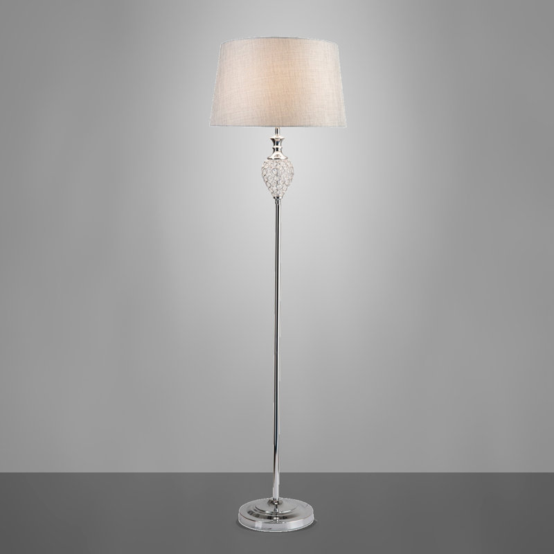Owensburg 161cm Chrome Traditional Floor Lamp