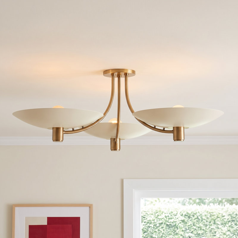 Rossie 6 Light Semi Flush