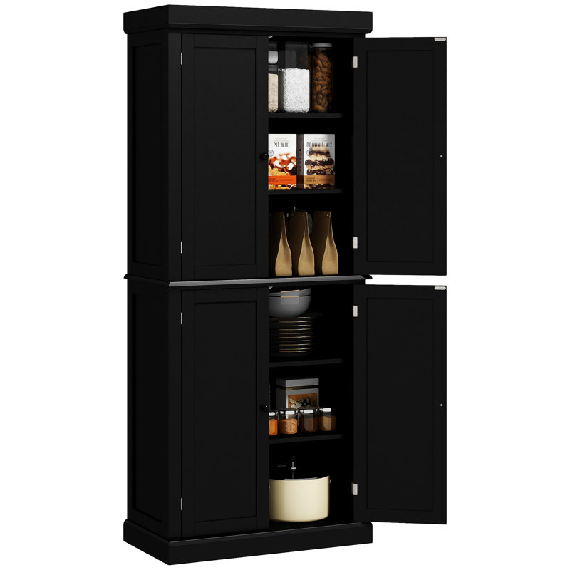 Armoire de rangement 72,5 po, Noir