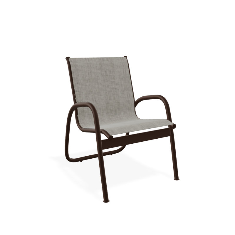 Fauteuil de patio Gardenella, Kona texturé, Fumée