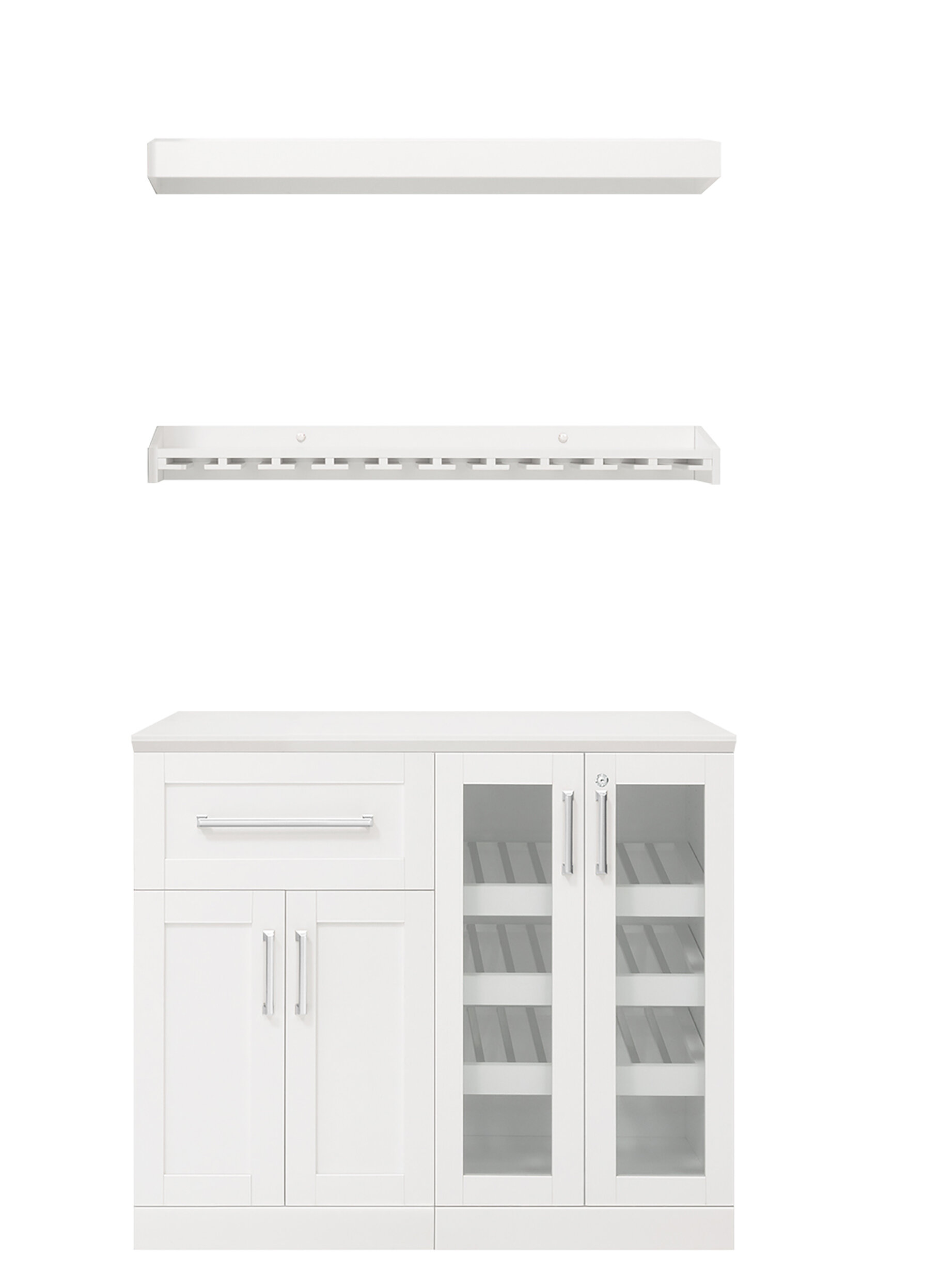 Home Bar 6 Piece Cabinet Set - NewAge Products