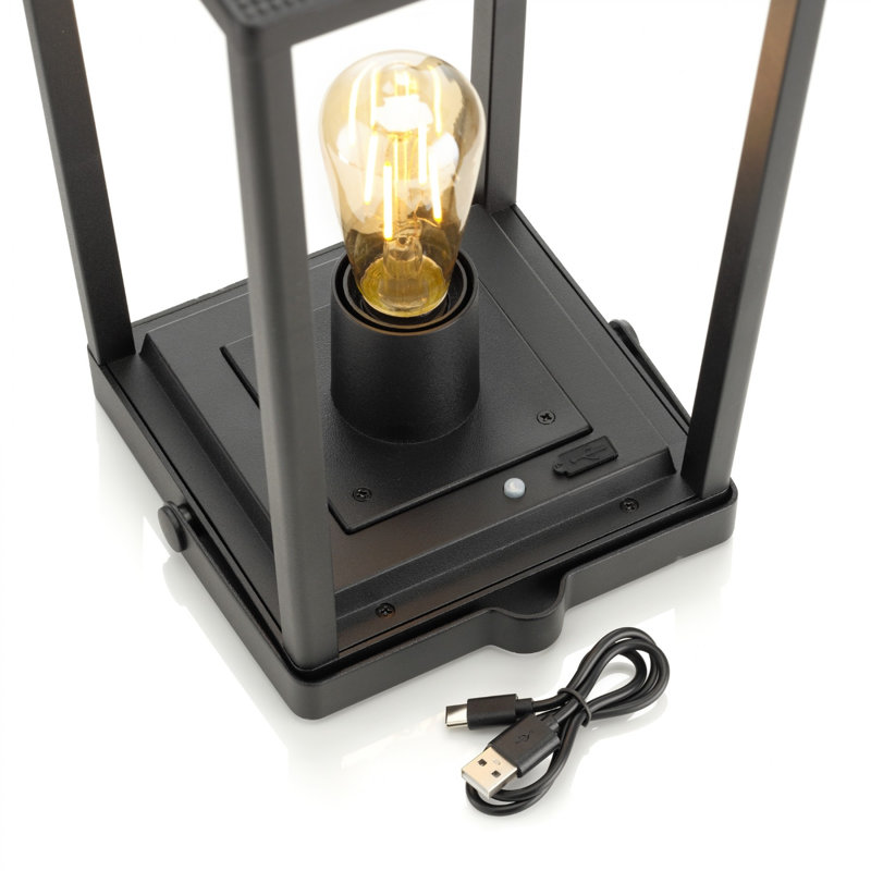 Demitri 32.5cm Solar Powered Square / Rectangular Lantern