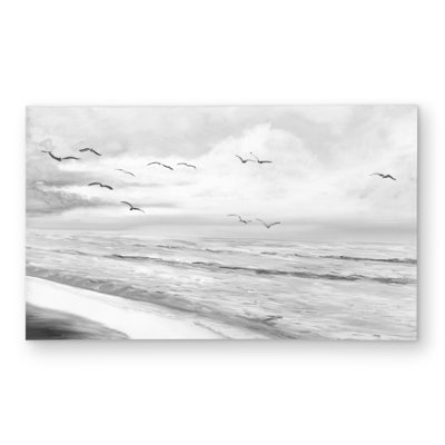 Monochrome Tropical Sunset - Bathroom Landscapes Outdoor Rug