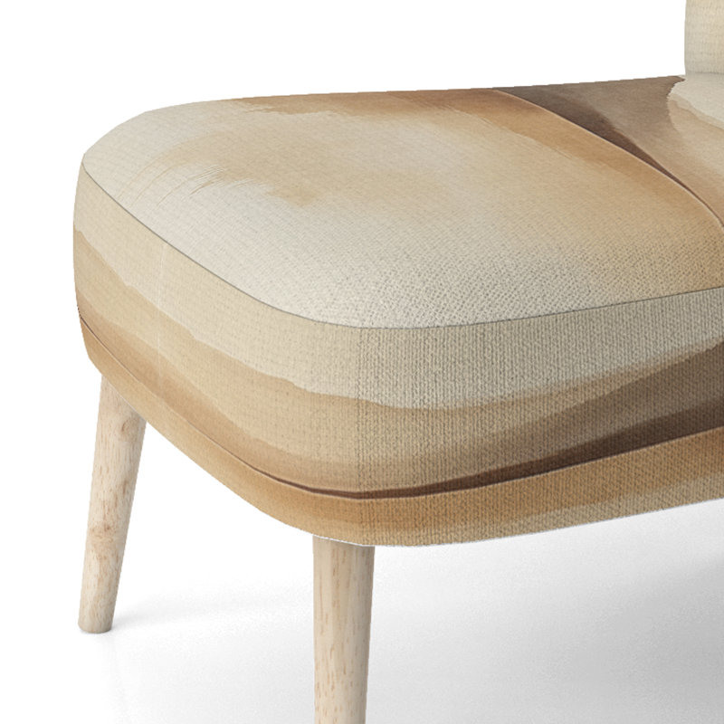 Chaise d'appoint Mountains - Lake Horizon, paysage paisible avec chaise d'appoint Peaks, Side Chair Armless