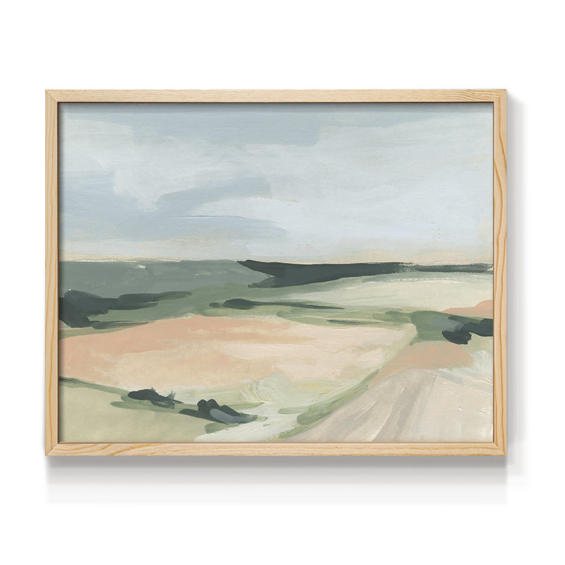 «Pastel Plains I», reproduction encadrée, H 8 po x l 10 po, Naturel